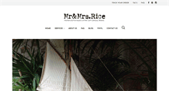 Desktop Screenshot of mrandmrsrice.com